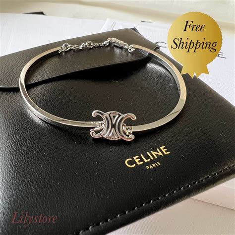 celine leather knot bracelet price|Celine triomphe bracelet.